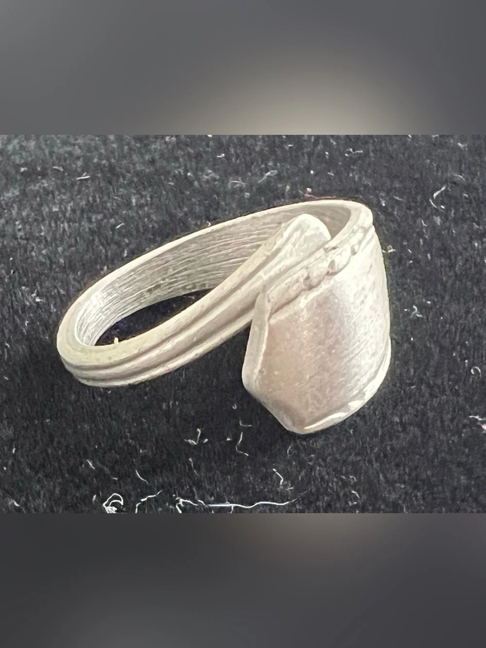 Vintage Pewter Spoon Ring